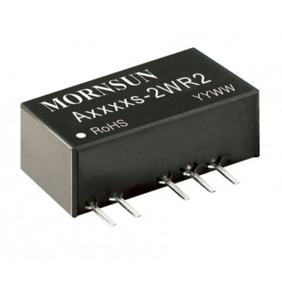 A1205S-2WR2 Mornsun 12V to ±5V DC-DC Converter 2W Power Supply Module - Miniature SIP Package A1205S-2WR2 Mornsun 12V to ±5V DC-DC Converter 2W Power Supply Module - Miniature SIP Package