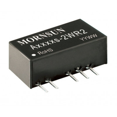 A1212S-2WR2 Mornsun 12V to ±12V DC-DC Converter 2W Power Supply Module - Miniature SIP Package
