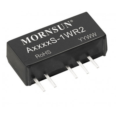 A1215S-1WR2 Mornsun 12V to ±15V DC-DC Converter 1W Power Supply Module - Ultra Compact SIP Package A1215S-1WR2 Mornsun 12V to ±15V DC-DC Converter 1W Power Supply Module - Ultra Compact SIP Package