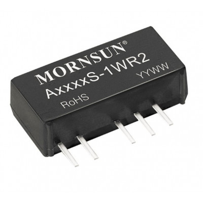 A1515S-1WR2 Mornsun 15V to ±15V DC-DC Converter 1W Power Supply Module - Ultra Compact SIP Package