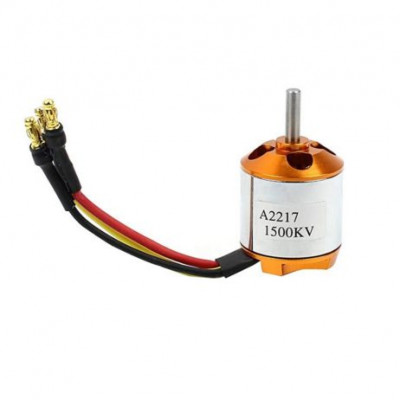 A2217 1500KV RC Brushless Out-Runner Motor welded Banana Connector (Male)