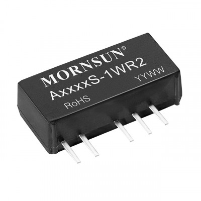 A2412S-1WR2 Mornsun 24V to ±12V DC-DC Converter 1W Power Supply Module - Ultra Compact SIP Package