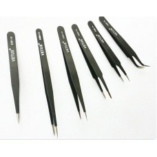 Anti-Static Tweezers Vetus ESD - 6 Pieces Pack