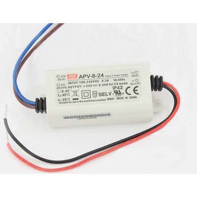 APV-8-24 Mean Well SMPS - 24V 0.34A 8.16W LED Power Supply