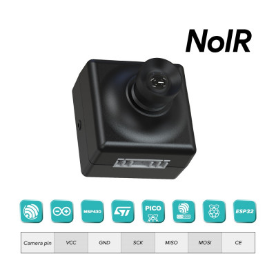 Arducam Mega 3MP SPI Camera Module with M12 Lens (NoIR) for Any Microcontroller