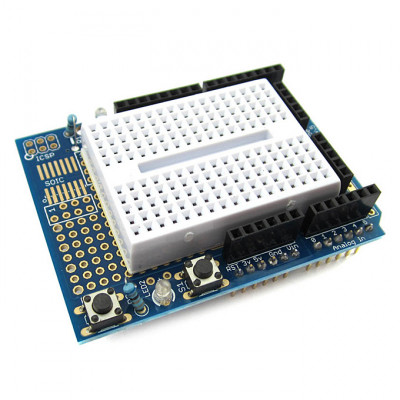 Proto Shield (Prototype) for Arduino UNO with mini Breadboard