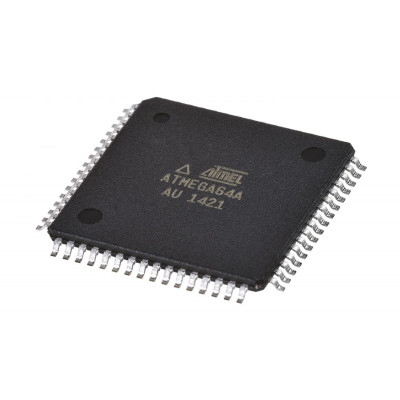 ATMEGA64A - AU Microcontroller - (SMD TQFP Package) - 8-Bit 64 Pin 64KB Flash Microcontroller