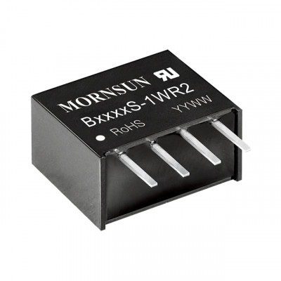 B0303S-1WR2 Mornsun 3.3V to 3.3V DC-DC Converter 1W Power Supply Module - Compact SIP Package