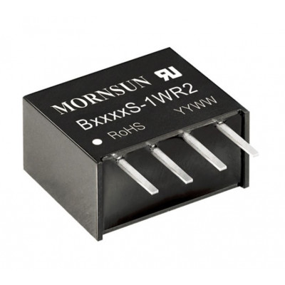 B0305S-1WR2 Mornsun 3V to 5V DC-DC Converter 1W Power Supply Module -  Compact SIP/DIP Package
