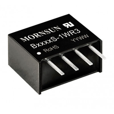 B0515S-1WR3 Mornsun 5V to 15V DC-DC Converter 1W Power Supply Module - Compact SIP Package