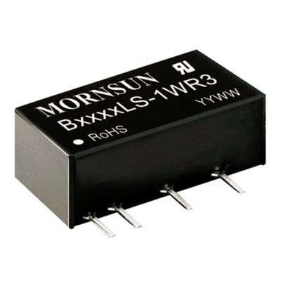 B0524LS-1WR3 Mornsun 5V to 24V DC-DC Converter 1W Power Supply Module - SIP Package