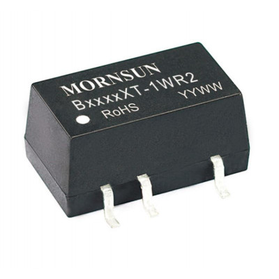 B1212XT-1WR2 Mornsun 12V to 12V DC-DC Converter 1W Power Supply Module - Compact SMD Package