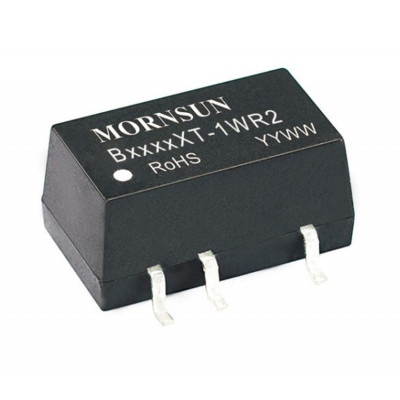 B1215XT-1WR2 Mornsun 12V to 15V DC-DC Converter 1W Power Supply Module - Compact SMD Package