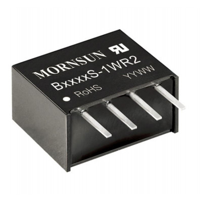 B1505S-1WR2 Mornsun 15V to 5V DC-DC Converter 1W Power Supply Module - Compact SIP/DIP Package