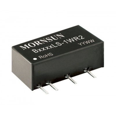 B1512LS-1WR2 Mornsun 15V to 12V DC-DC Converter 1W Power Supply Module - Ultra Compact SIP Package