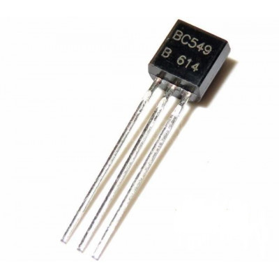 BC549 NPN General Purpose Transistor 30V 100mA TO-92 Package - 5 Pieces Pack