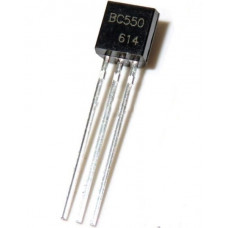 BC550 NPN General Purpose Transistor 45V 100mA TO-92 Package - 5 Pieces Pack