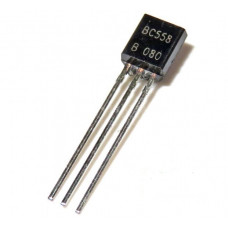 BC558 PNP General Purpose Transistor 30V 100mA TO-92 Package - 5 Pieces Pack