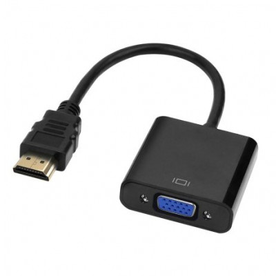Black 1080P Micro HDMI to VGA Video Converter Adapter Cable For PC Monitor Projector HDTV with 15CM Cable