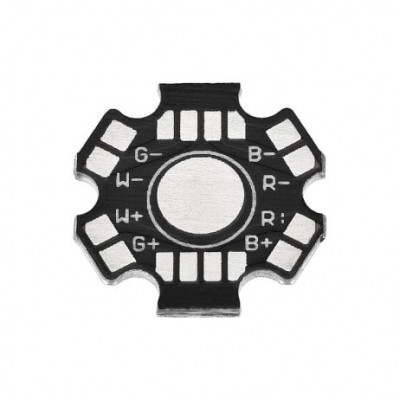 Black 20MM 8PIN RGBW LED Aluminum Heatsink