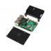 Black Aluminum Heat Sink Case for Raspberry Pi 4 Model B