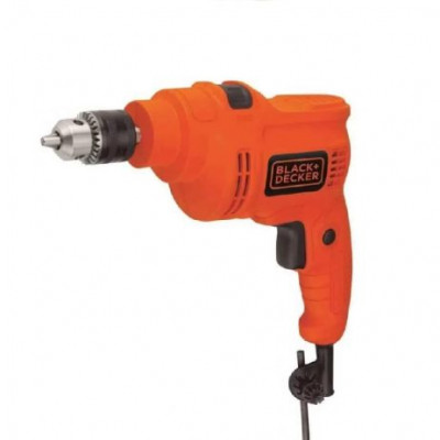 Black and Decker Corded Hammer Drill Machine, 550W 10 mm 2800 RPM(KR5010) Black and Decker Corded Hammer Drill Machine, 550W 10 mm 2800 RPM(KR5010)