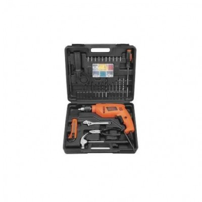 Black and Decker Corded Hammer Drill Machine and Hand Tools Kit, 550W 13mm (HD555KMPR) Black and Decker Corded Hammer Drill Machine and Hand Tools Kit, 550W 13mm (HD555KMPR)