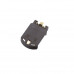 Black CR2032-BS-8 Button Battery Patch Holder Golden Foot
