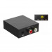 Black Digital Optical Coaxial to Analog RCA R/L Audio Converter with 3.5 mm Jack with USB Power Cable+Optical Cable