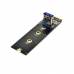 Black NGFF M.2 to PCI-E X16 Mining Card Adapter Card NGFF Pcie Riser Card NVME VGA Extension Cable