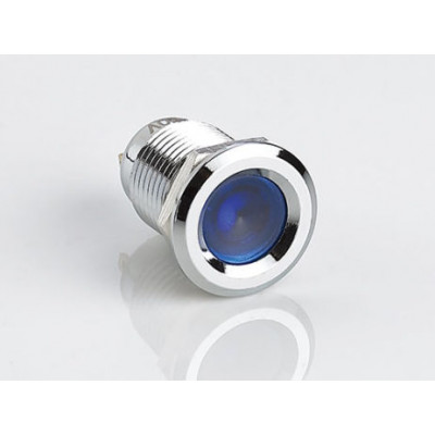 Blue 10-24V 12mm LED Metal Indicator Light