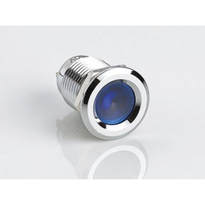 Blue 220V 12mm LED Metal Indicator Light