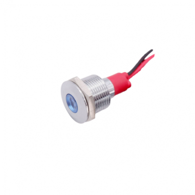 Blue 3-9V 10mm LED Metal Indicator Light with 14CM Cable Blue 3-9V 10mm LED Metal Indicator Light with 14CM Cable