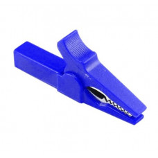 Blue 55mm Copper Insulated Crocodile Clip Opening 10mm for Banana Plug 4mm