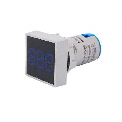 Blue AC60-500V 22mm AD16-22FSV Square Frosted Surface LED Voltmeter Indicator Light Blue AC60-500V 22mm AD16-22FSV Square Frosted Surface LED Voltmeter Indicator Light
