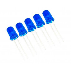Blue LED - 5mm Diffused - 5 Pieces Pack