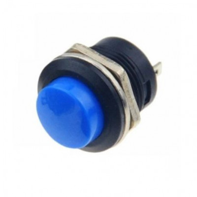 Blue R13-507 16MM 2PIN Momentary Round Cap Push Button Switch Blue R13-507 16MM 2PIN Momentary Round Cap Push Button Switch