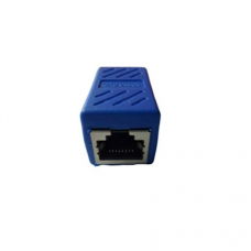 Blue RJ45 Female To Female CAT6 Network Ethernet LAN Connector Adapter