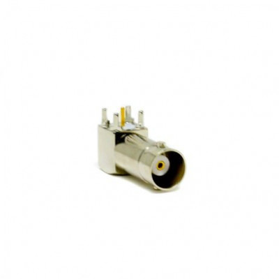 BNC Connector Female 50 Ohm Right Angled For PCB Mount