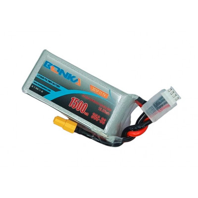 Bonka 11.1V 1500mAh 35C 3S 1P Lipo Battery