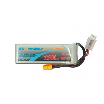 Bonka 11.1V 2200mAh 55C 3S 1P Lipo Battery
