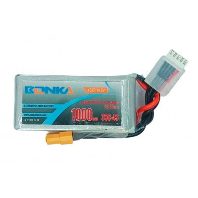 Bonka 14.8V 1000mAh 35C 4S 1P Lipo Battery