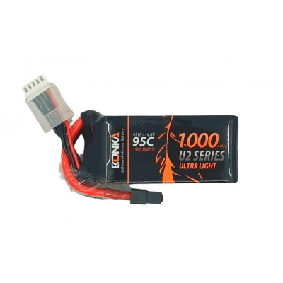 Bonka 14.8V 1000mAh 95C 4S Ultra Light U2 Series Lipo Battery