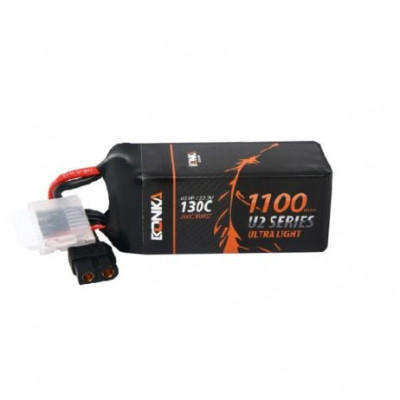 Bonka 22.2V 1100mAh 130C 6S FPV U2 Series Lithium Polymer Battery Pack