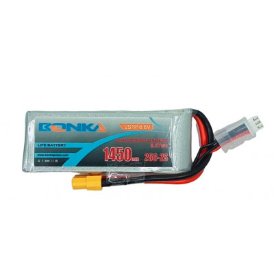 Bonka 6.6V 1450mAh 25C 2S 1P LIFE Lipo Battery