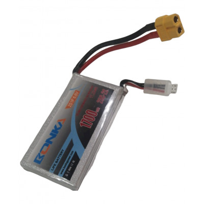 Bonka 6.6V 1700mAh 25C 2S 1P LIFE Lipo Battery Bonka 6.6V 1700mAh 25C 2S 1P LIFE Lipo Battery