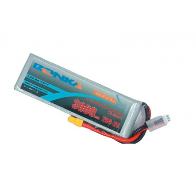 Bonka 6.6V 3000mAh 25C 2S 1P LIFE Lipo Battery