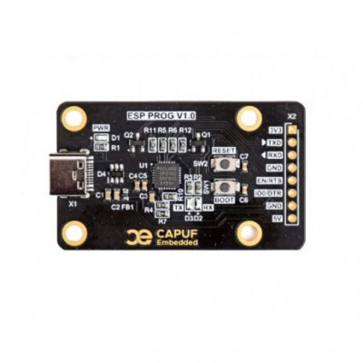 CAPUF ESP32 PROGRAMMER V1 ESP Prog ESP32 & ESP8266 Programmer USB-C, USB to UART Adapter