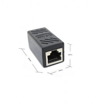 CAT6 RJ45 Female-to-Female LAN Cable Extension Adapter