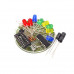 CD4017 Colorful Voice Control Rotating LED Light Kit CD4017 Colorful Voice Control Rotating LED Light Kit